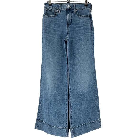 J.Crew Petite High Rise Blue 1996 Trouser Denim Jeans Size P26 - Picture 2 of 4